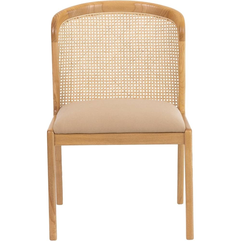 Quinn Teak Dining Chair-France & Son-FL1095BGE-Dining Chairs-1-France and Son