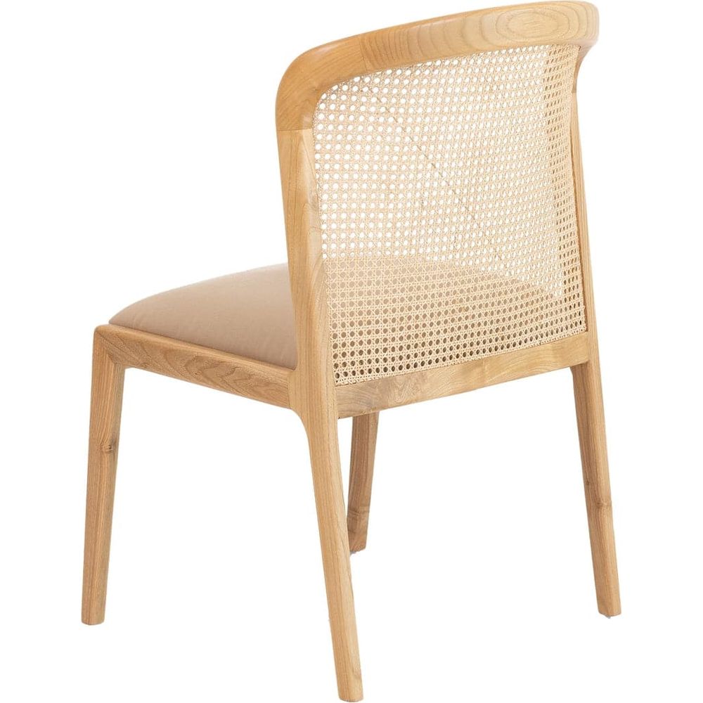 Quinn Teak Dining Chair-France & Son-FL1095BGE-Dining Chairs-3-France and Son