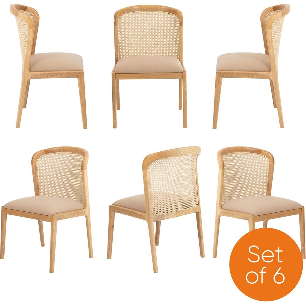 Elbie Cane Dining Side Chair - Set of 6