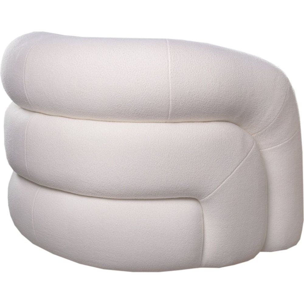 Polar Bear Swivel Chair-France & Son-FL1097IVORY-Lounge Chairs-4-France and Son
