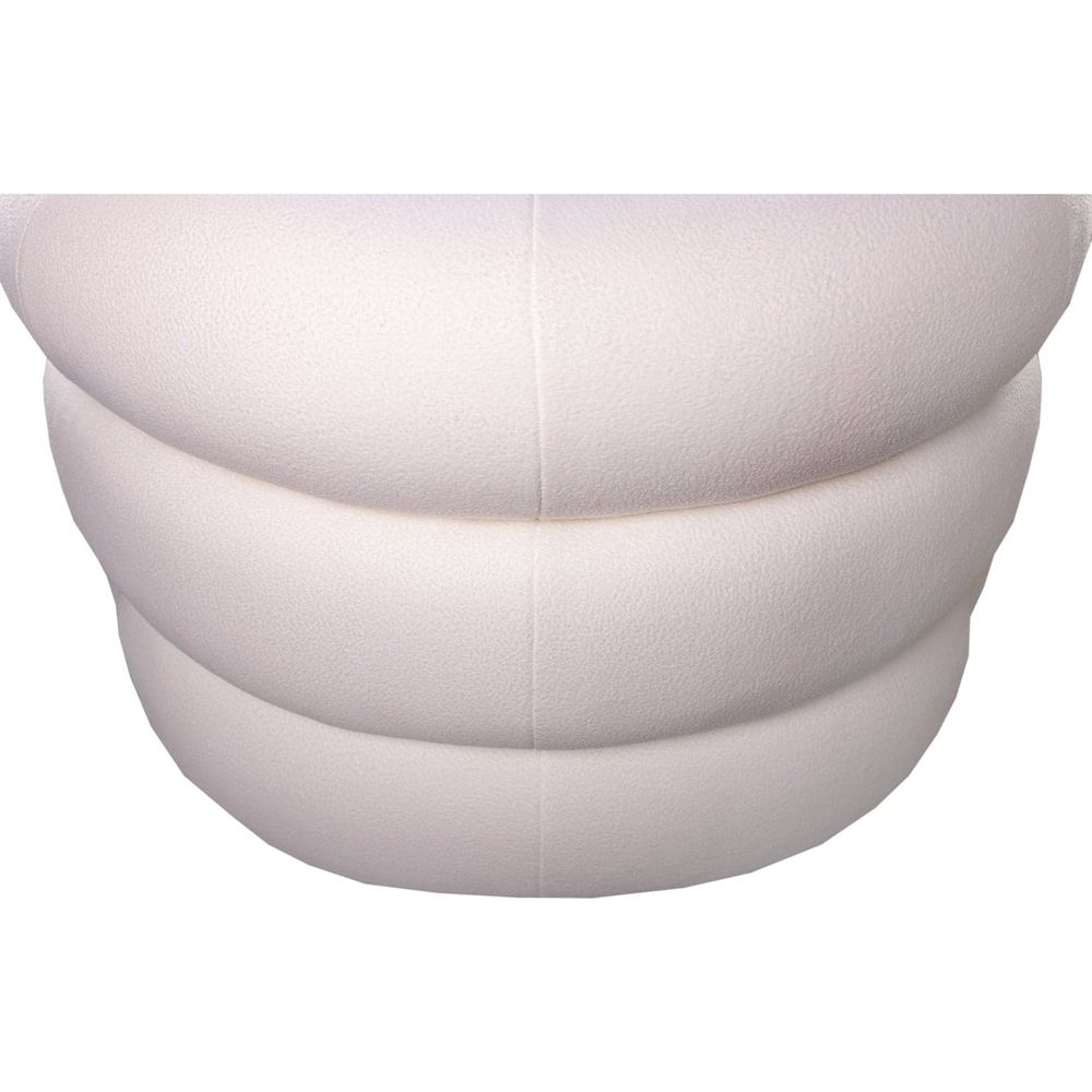 Polar Bear Swivel Chair-France & Son-FL1097IVORY-Lounge Chairs-8-France and Son