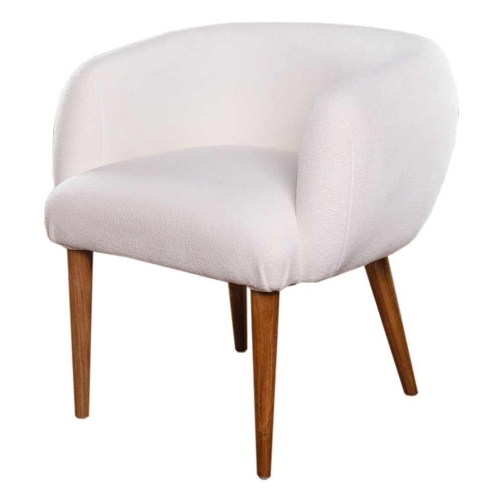 Royere Polar Bear Dining Chair-France & Son-FL1098IVORY-Dining Chairs-1-France and Son
