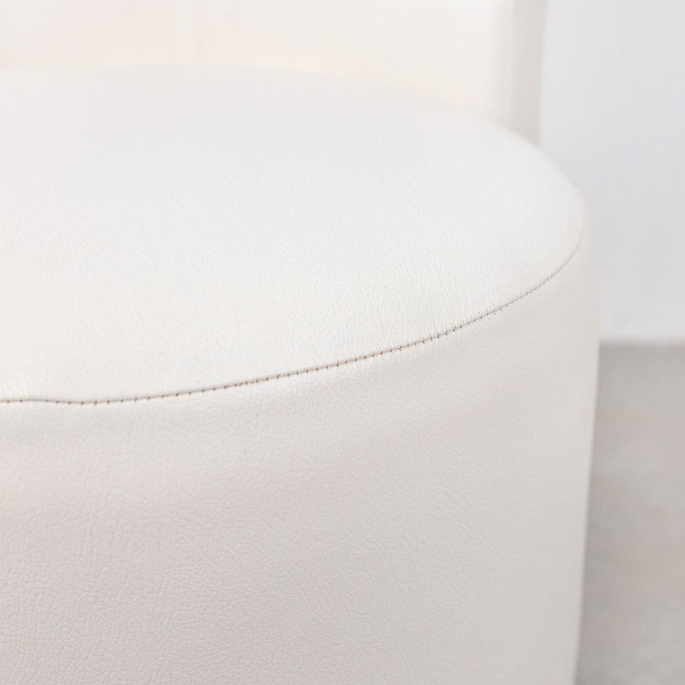 Lefebvre Swivel Chair-France & Son-FL1120BGE-Stools & OttomansCream - Single-7-France and Son