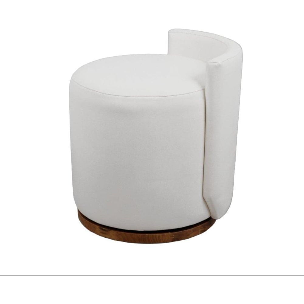 Lefebvre Swivel Chair-France & Son-FL1120BGE-Stools & OttomansCream - Single-1-France and Son
