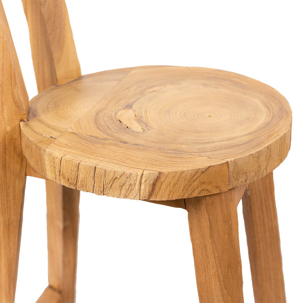 Brauer Primitive Stool-France & Son-FL1139NTRL-Bar Stools-6-France and Son