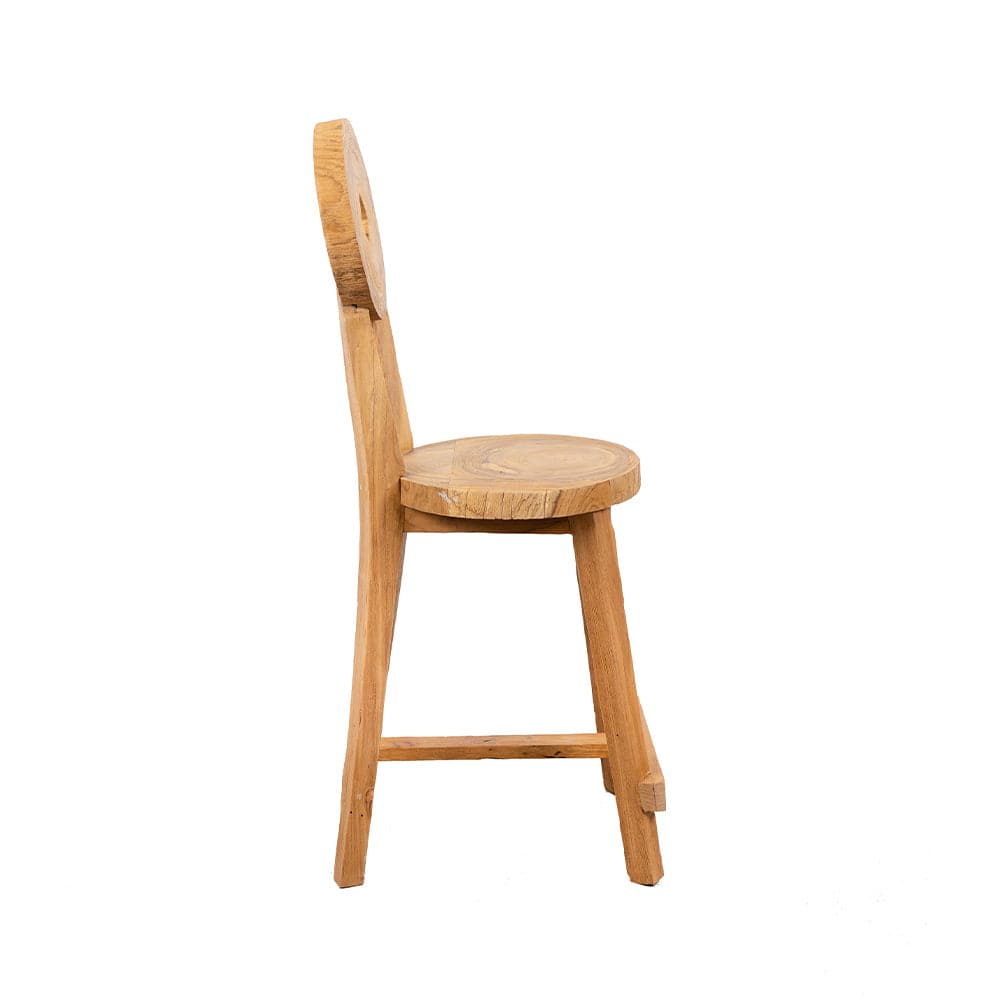 Brauer Primitive Stool-France & Son-FL1139NTRL-Bar Stools-3-France and Son