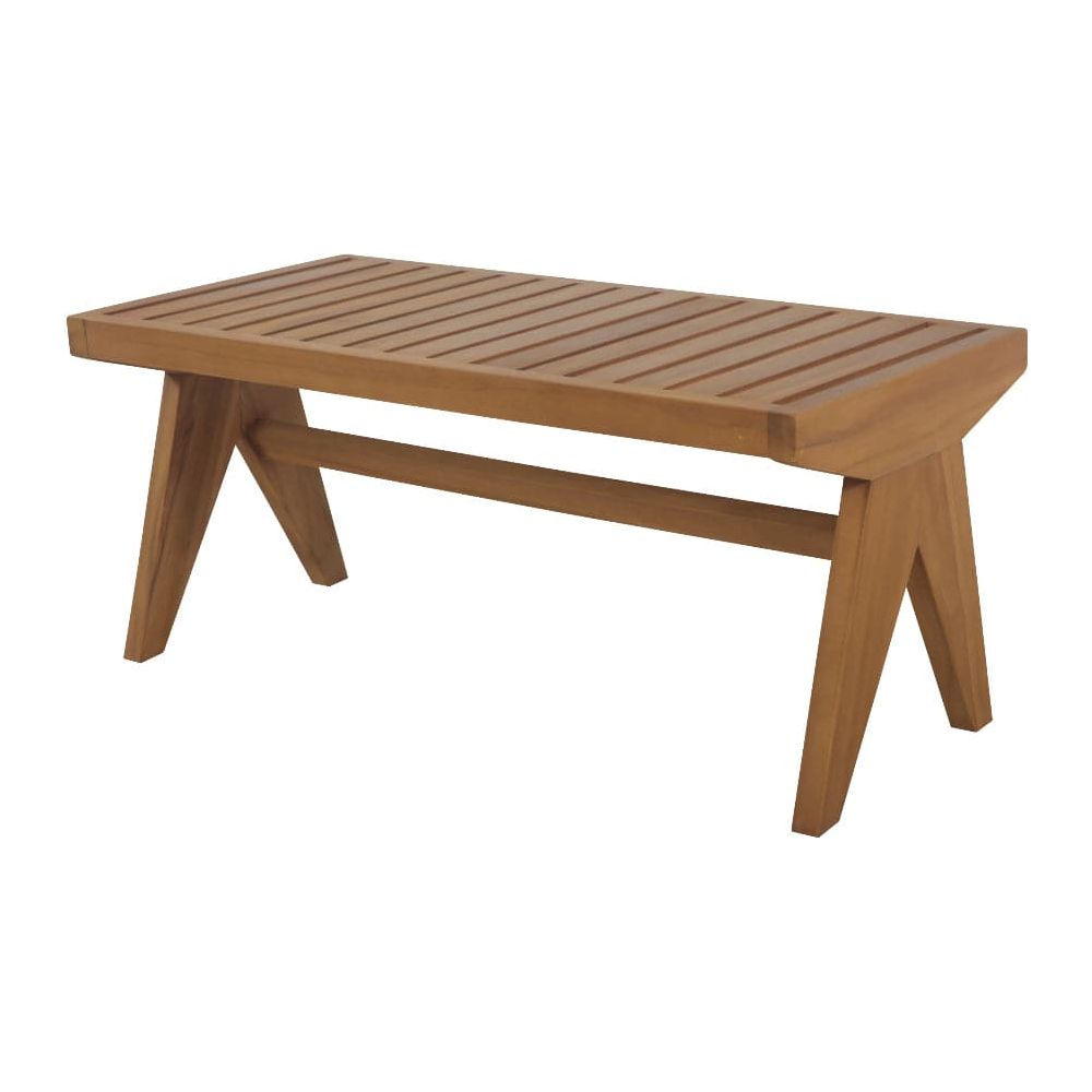 Jeanneret Teak Wood Bench-France & Son-FL1201TEAK-Benches-1-France and Son