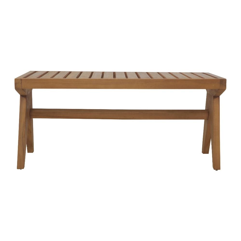 Jeanneret Teak Wood Bench-France & Son-FL1201TEAK-Benches-2-France and Son