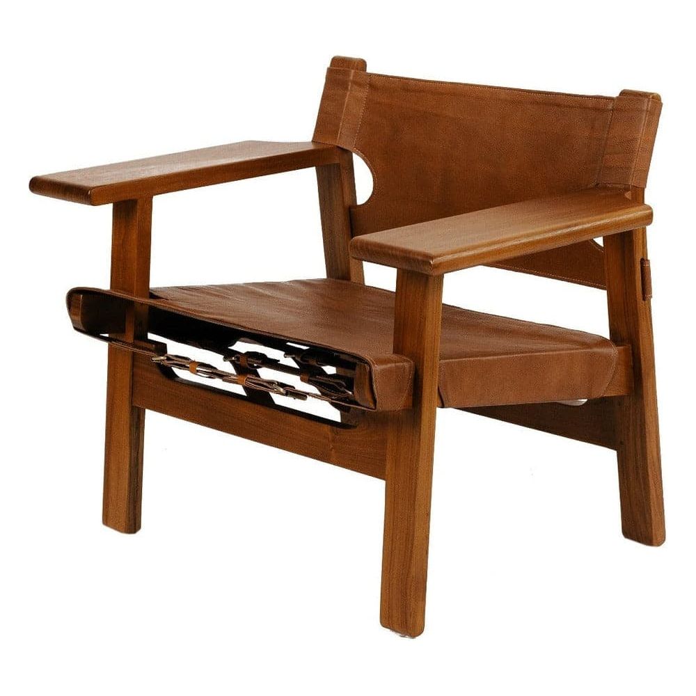 Mid Century Spanish Chair-France & Son-FL1302TEAK-Lounge Chairs-1-France and Son