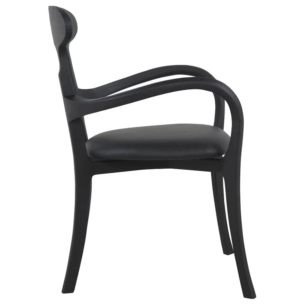 Teak Kringle Dining Chair-France & Son-FL1314BLK-Dining Chairs-5-France and Son