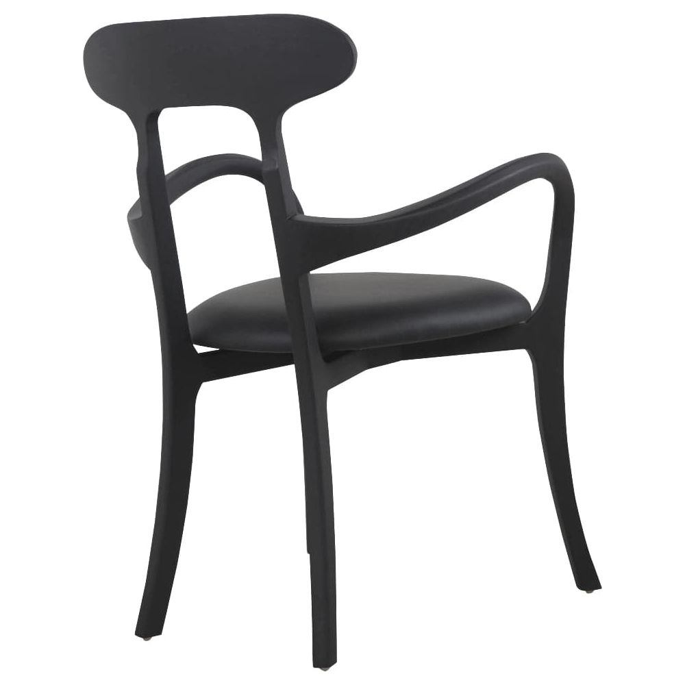 Teak Kringle Dining Chair-France & Son-FL1314BLK-Dining Chairs-3-France and Son