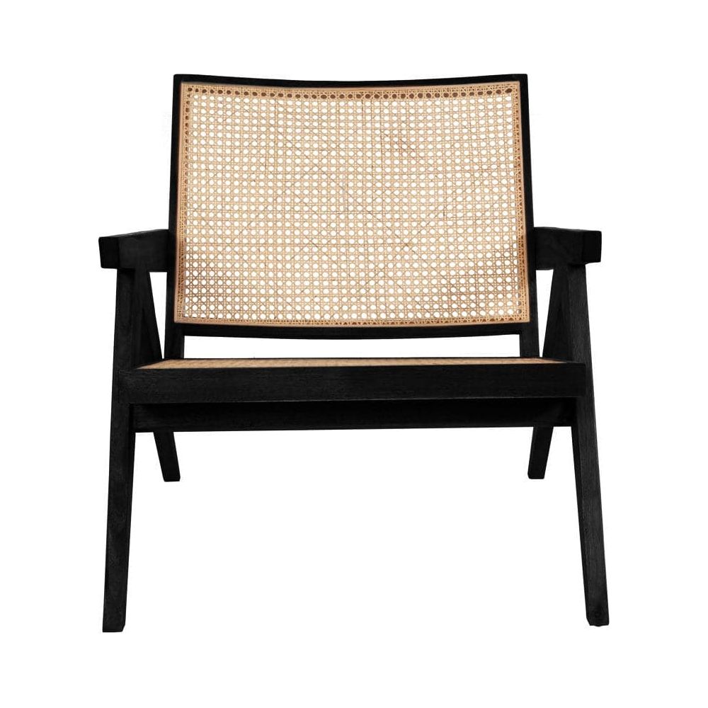 Jeanneret Lounge Chair with Arms - Natural Acacia-France & Son-FL1317NTRL-Lounge ChairsNatural-7-France and Son