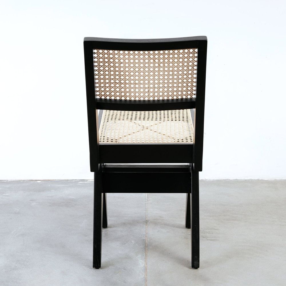 Jeanneret Dining Side Chair-France & Son-FL1318NTRL-Dining ChairsSingle-Natural-12-France and Son