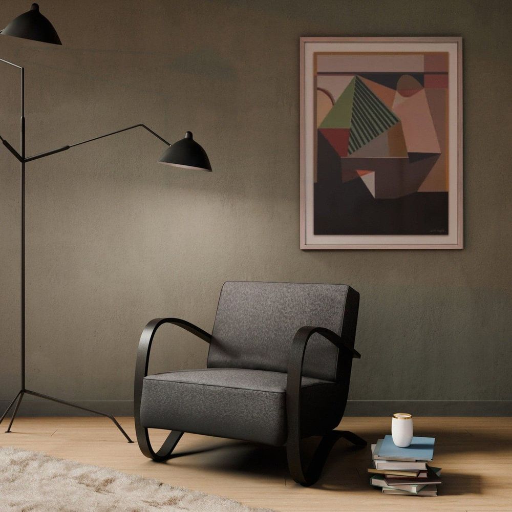 Halabala Lounge Chair-France & Son-FL1320GREY-Lounge Chairs-2-France and Son