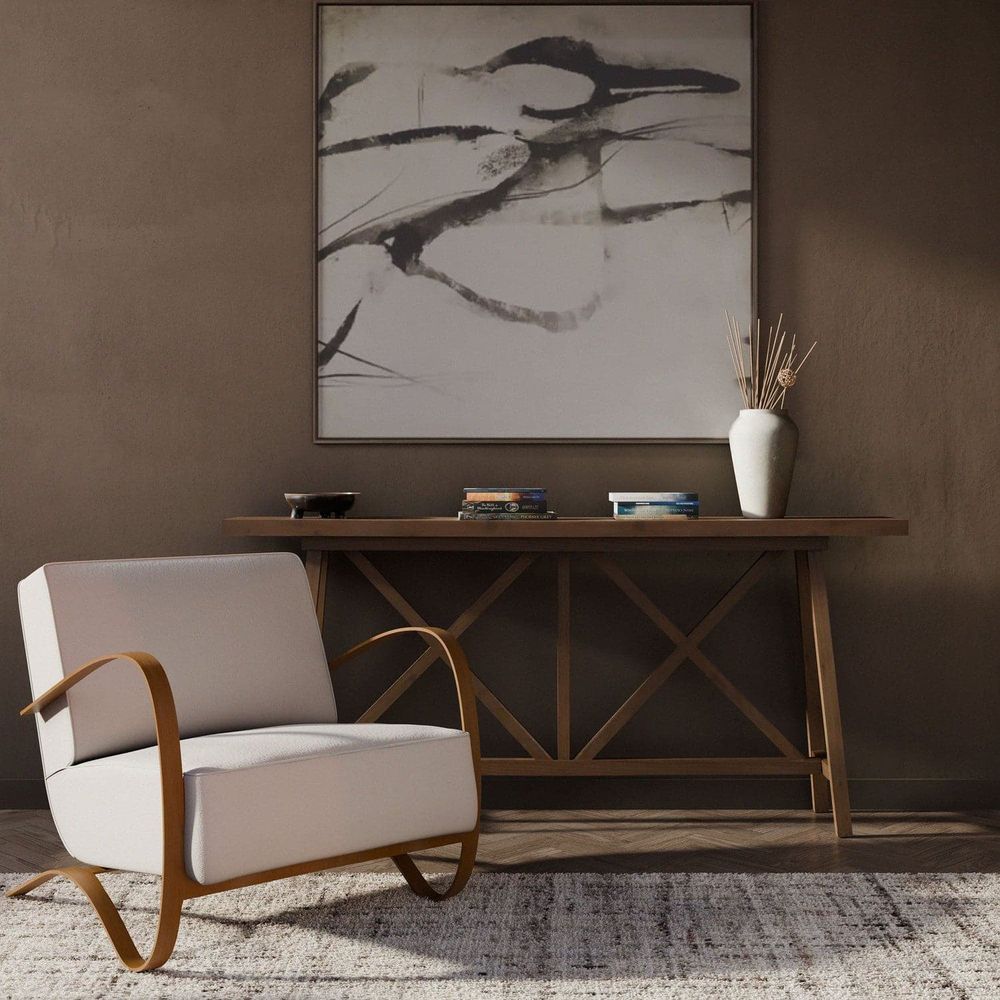 Halabala Lounge Chair - Natural-France & Son-FL1320NTRL-Lounge Chairs-2-France and Son