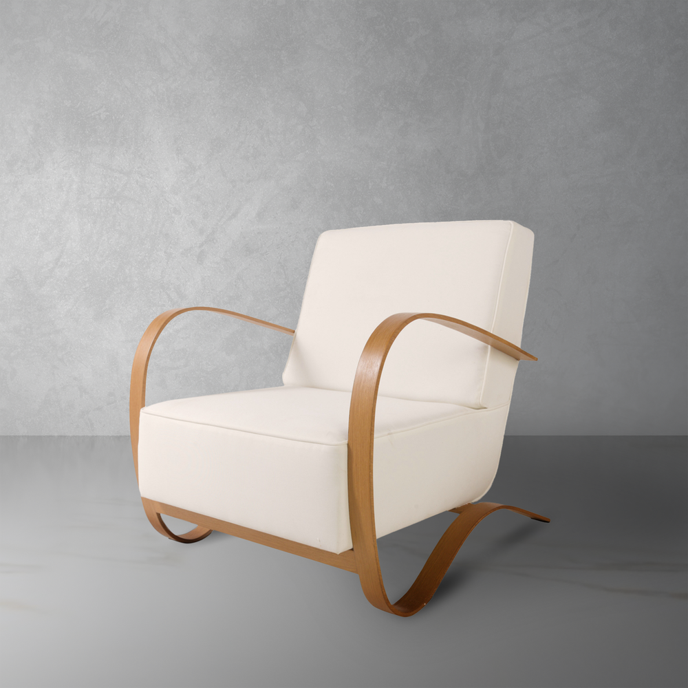 Halabala Lounge Chair - Natural-France & Son-FL1320NTRL-Lounge Chairs-1-France and Son