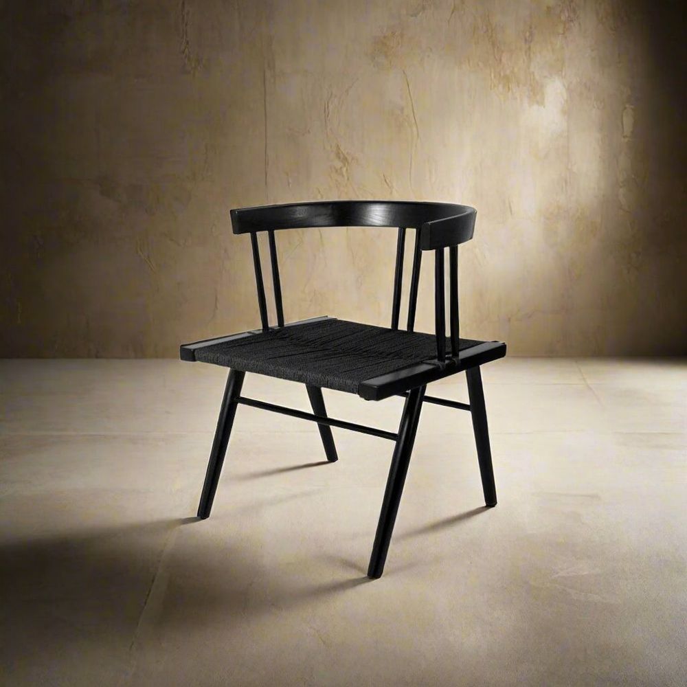 Naka Teak Chair - Black, Large