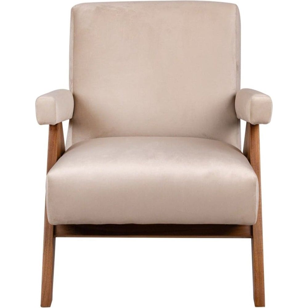 Jeanneret Upholstered Lounge Chair-France & Son-FL1322BGE-Lounge ChairsOff-White Fabric-12-France and Son