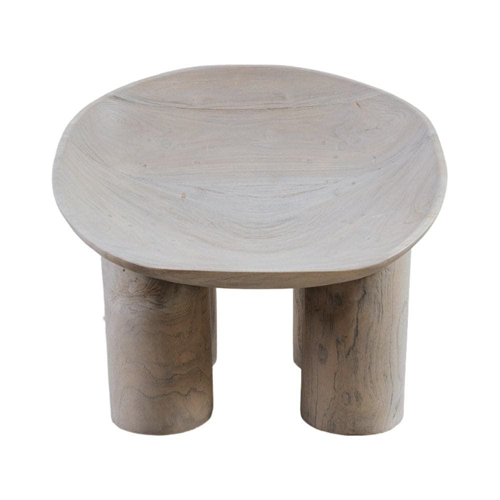 Chunk Chair - Whitewashed Teak-France & Son-FL1334BWHT-Lounge Chairs-4-France and Son