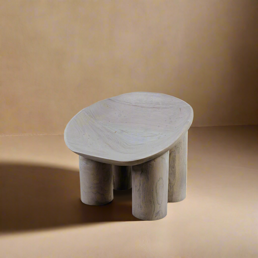 Chunk Chair - Whitewashed Teak