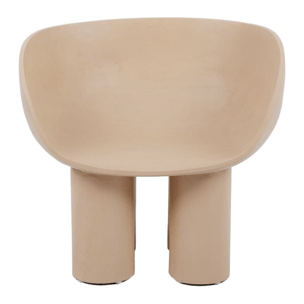 Chunk Teak Chair-France & Son-FL1334IVORY-Lounge ChairsIvory-5-France and Son