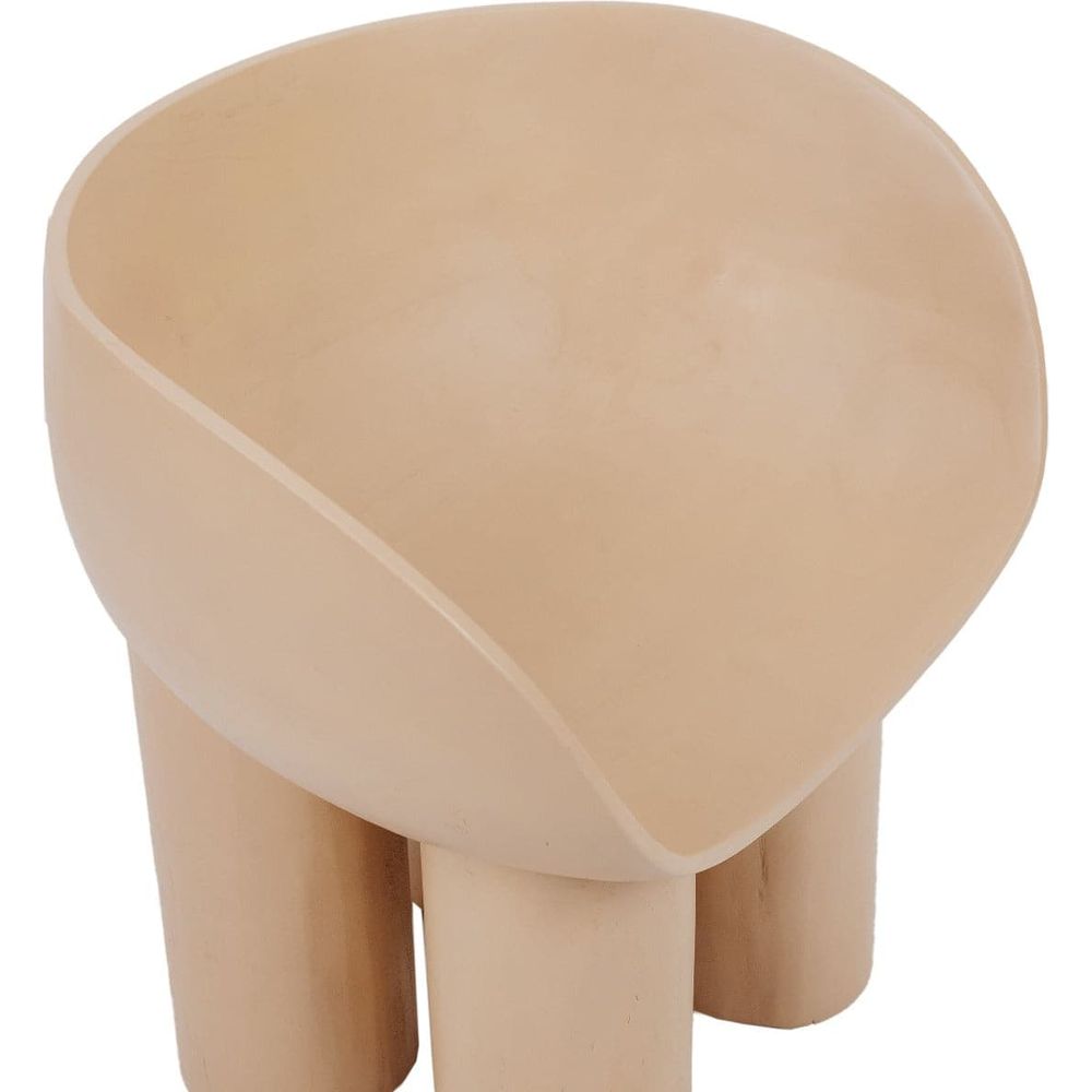 Chunk Teak Chair-France & Son-FL1334IVORY-Lounge ChairsIvory-4-France and Son