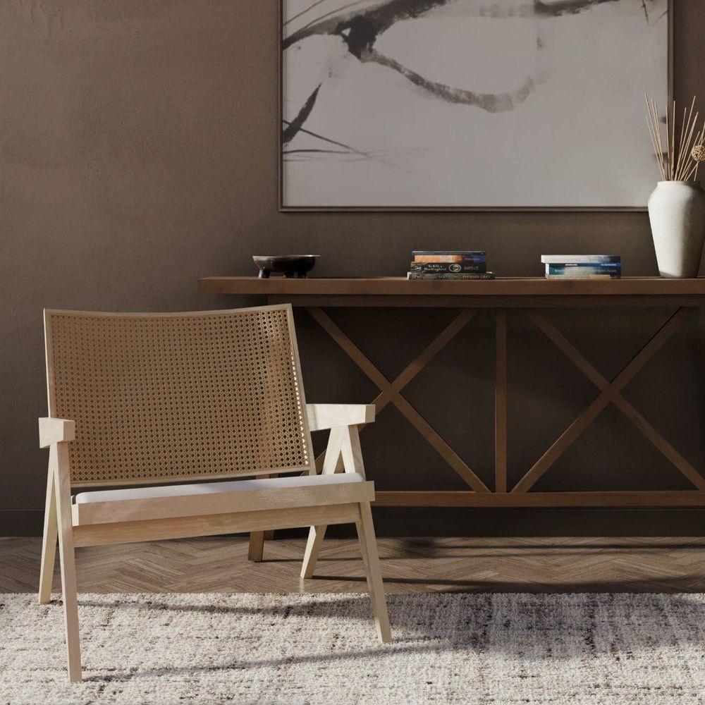 Jeanneret Lounge Chair with Seat Pad-France & Son-FL1337NTRL-Lounge ChairsNatural Teak-7-France and Son