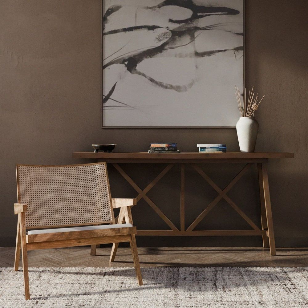 Jeanneret Lounge Chair with Seat Pad-France & Son-FL1337NTRL-Lounge ChairsNatural Teak-2-France and Son
