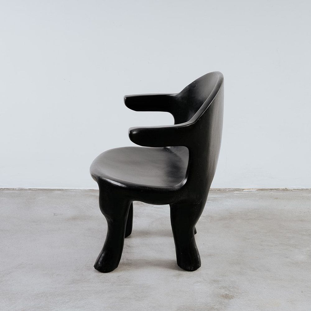 Turnbull Armchair-France & Son-FL1350BLK-Lounge ChairsBlack-3-France and Son