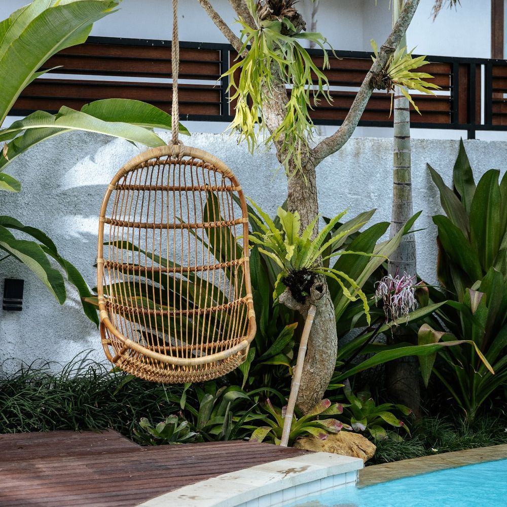 Viggo Rattan Hanging Cage Chair-France & Son-FL1364NEW-Lounge Chairs-2-France and Son