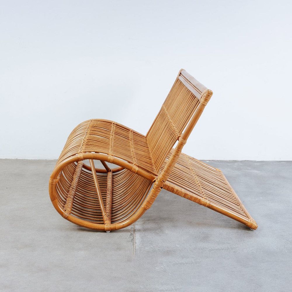 Rattan Loop Chair-France & Son-FL1370-Lounge ChairsSingle-2-France and Son