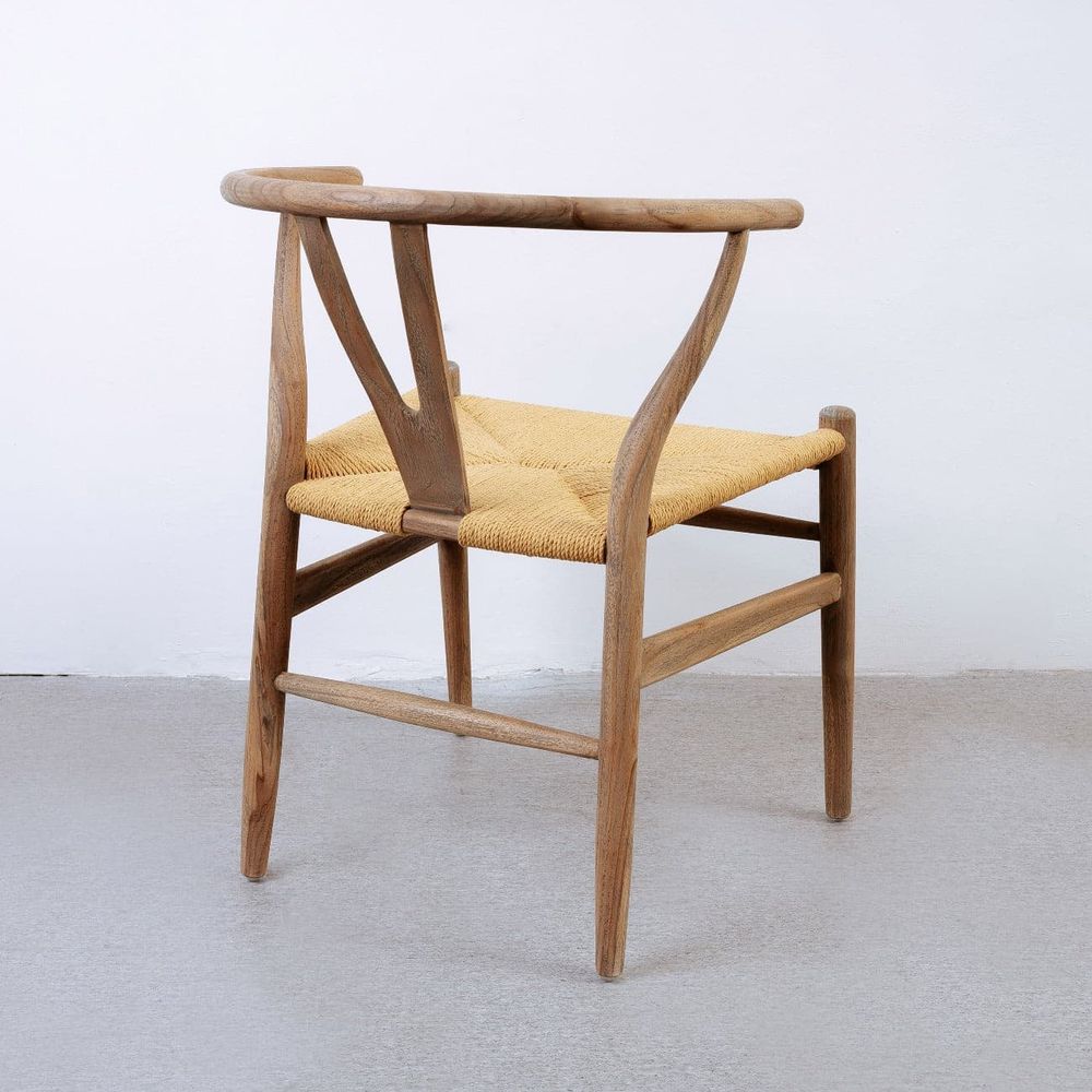 Wishbone Chair-France & Son-FL1380GREY-Dining ChairsGrey Wash-12-France and Son