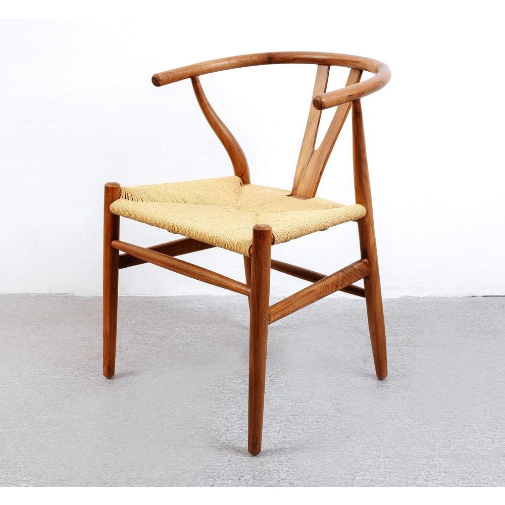 Wishbone Chair-France & Son-FL1380WALNUT-Dining ChairsBrown-4-France and Son