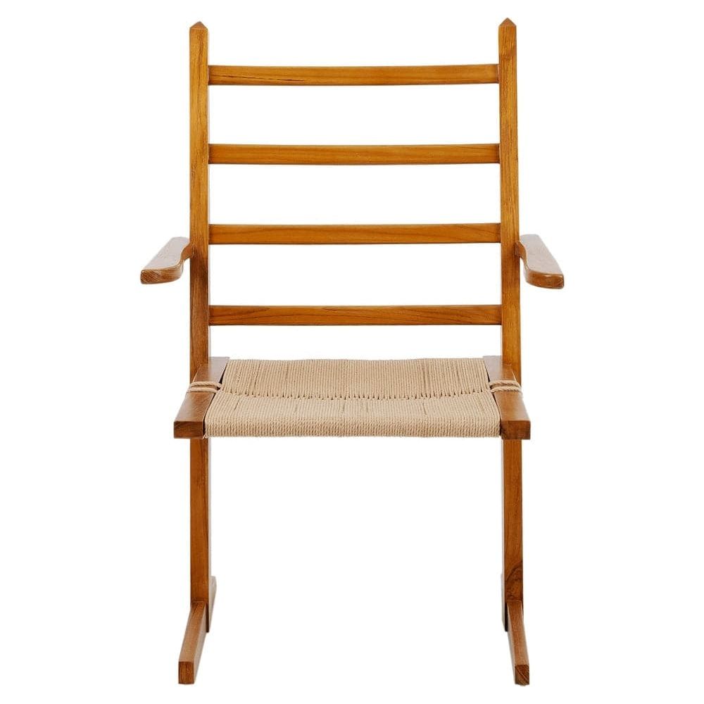 Parallel Teak Cantilever Chair-France & Son-FL1383ARM-Dining Chairs-2-France and Son