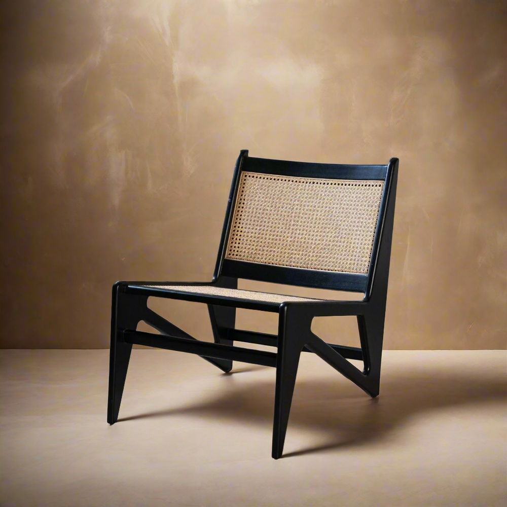Jeanneret Kangaroo Lounge Chair with Cutout-France & Son-FL1390NTRL-Lounge ChairsTeak-8-France and Son