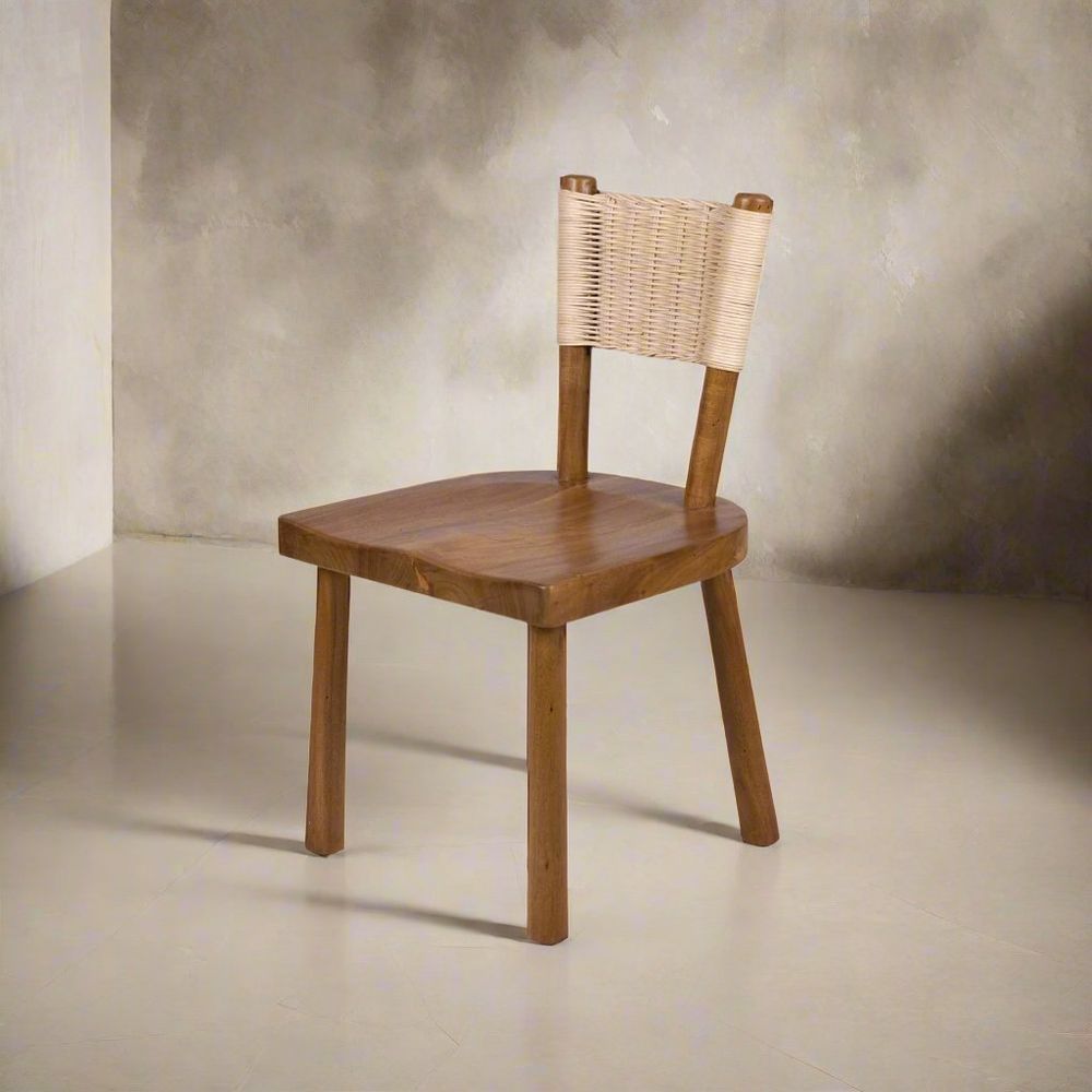 Scroll Dining Chair-France & Son-FL1393NTRL-2-France and Son