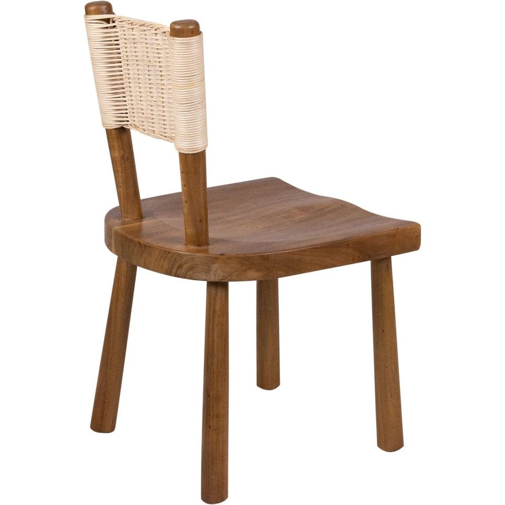 Scroll Dining Chair-France & Son-FL1393NTRL-4-France and Son