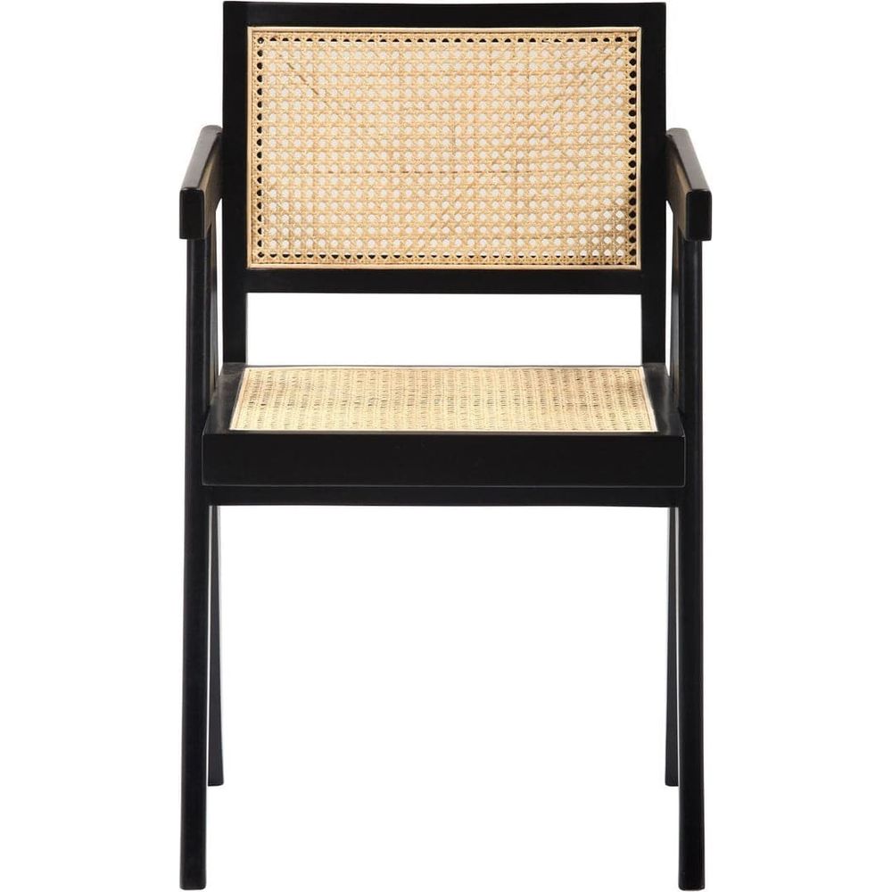 Mid Century Hand Cane Jeanneret Armchair Type 1-France & Son-FL1396NTRL-Dining ChairsNatural Teak-Single-6-France and Son