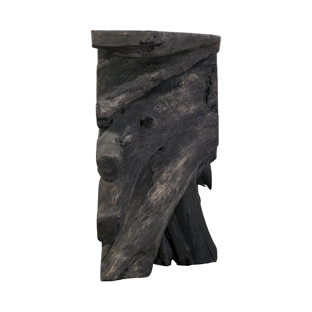 Organic Teak Console Table - Burnt Black-France & Son-FL1413BLK-Console TablesBlack-3-France and Son