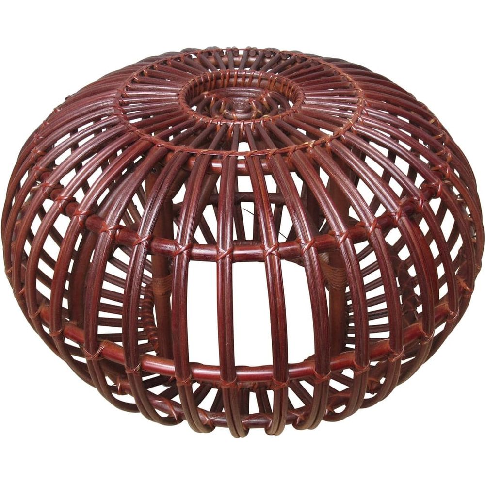 Keyan Rattan ottoman-France & Son-FL1431BRN-Coffee TablesBrown-5-France and Son