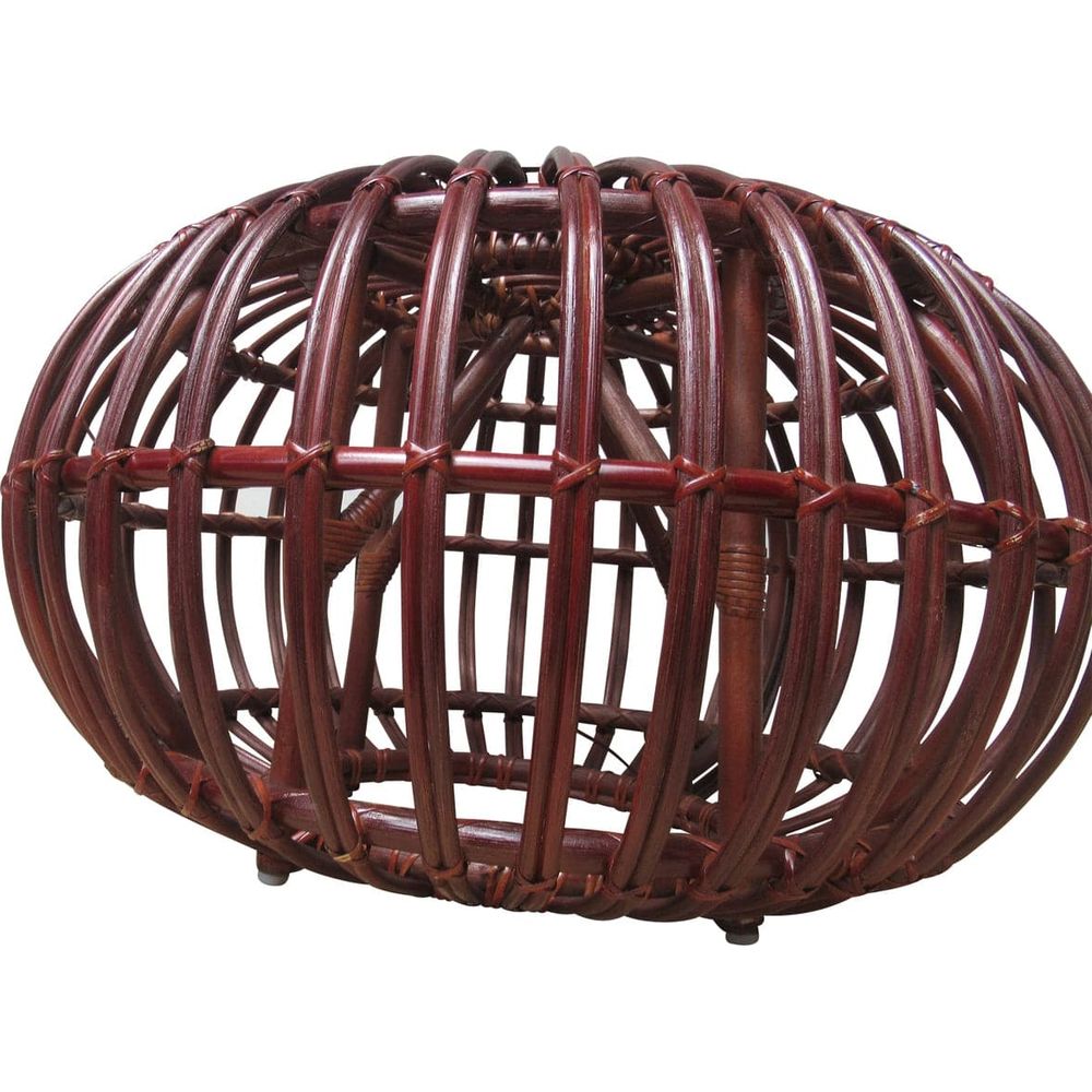 Keyan Rattan ottoman-France & Son-FL1431BRN-Coffee TablesBrown-6-France and Son