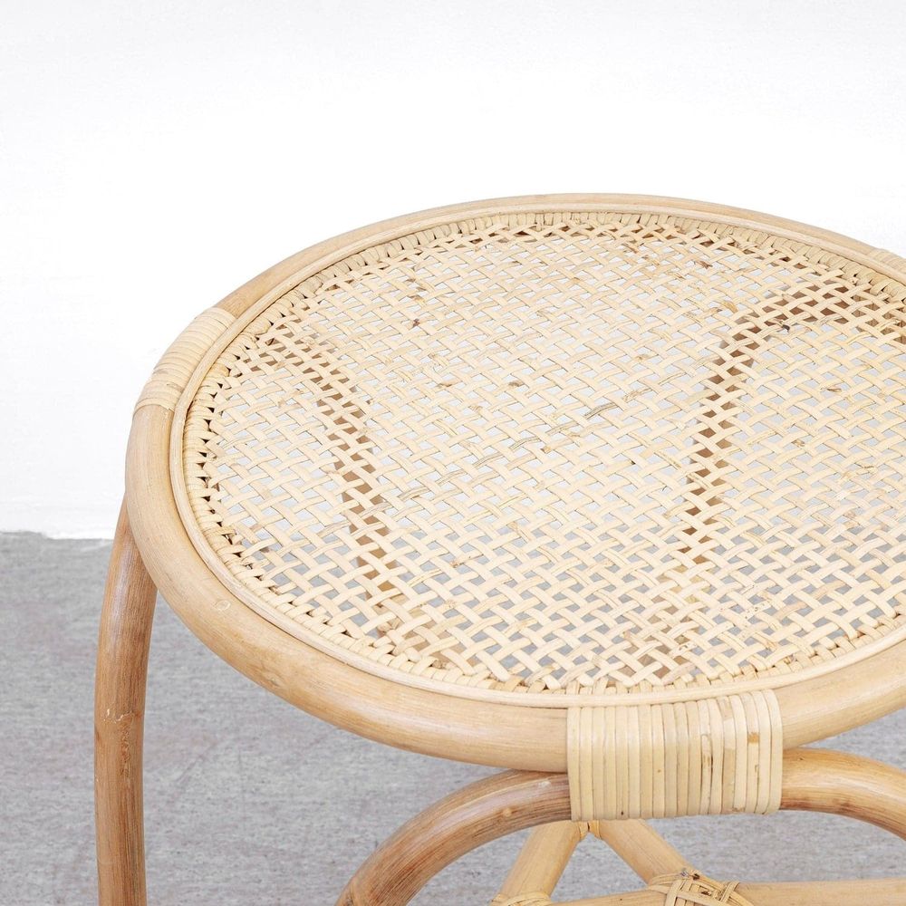 Viggo Rattan Side Table-France & Son-FL1439-Side Tables-3-France and Son