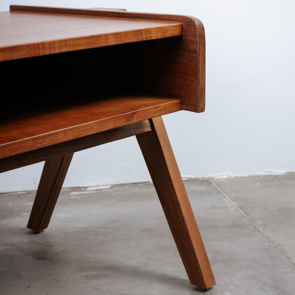 Jeanneret Teak Coffee Table-France & Son-FL1441-Coffee Tables-5-France and Son