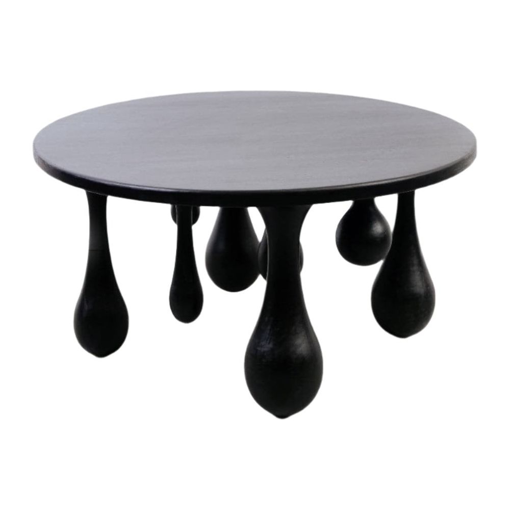 Drip Drop Coffee Table - Round-France & Son-FL1462BLK-Coffee Tables-1-France and Son