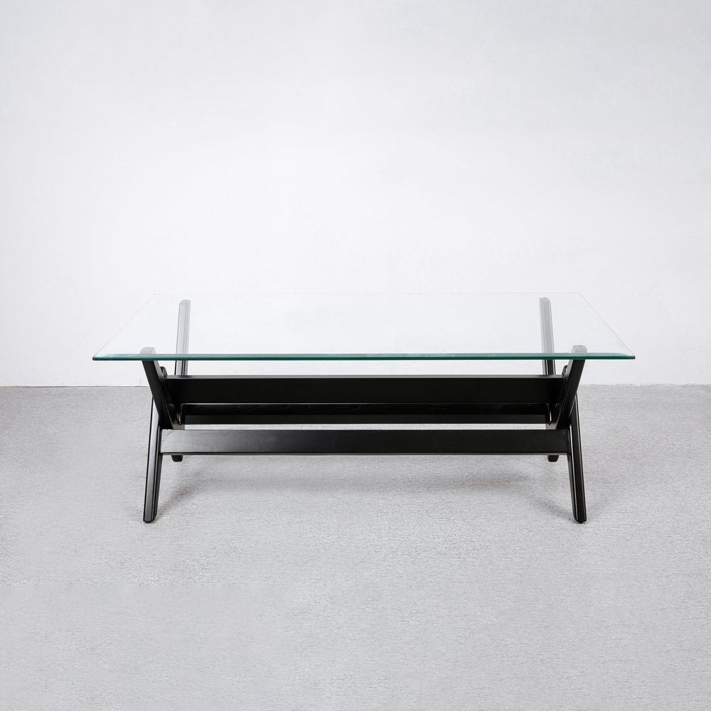 Jeanneret 71" Glass Dining Table