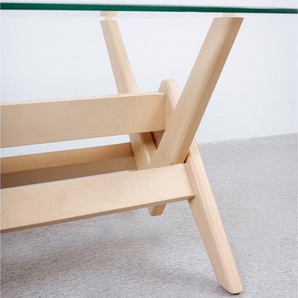 Jeanneret Teak Dining Table-France & Son-FL1480BASE-NTRL-Dining TablesNatural Teak-6-France and Son