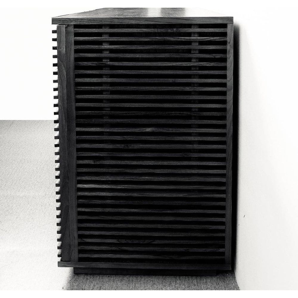 Jensen Slatted Teak Cabinet-France & Son-FL1525IVORY-Sideboards & CredenzasIvory-8-France and Son