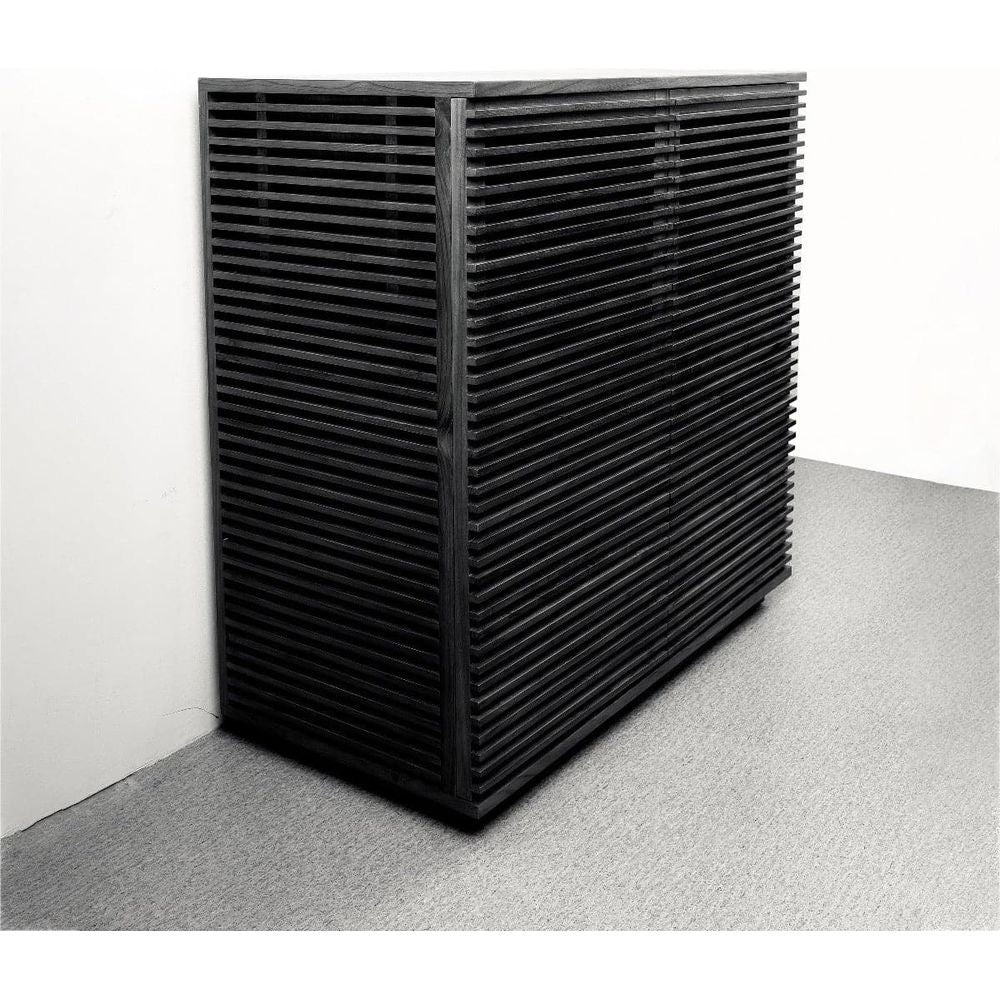 Jensen Slatted Teak Bar Cabinet-France & Son-FL1528NTRL-Bar StorageTeak-7-France and Son