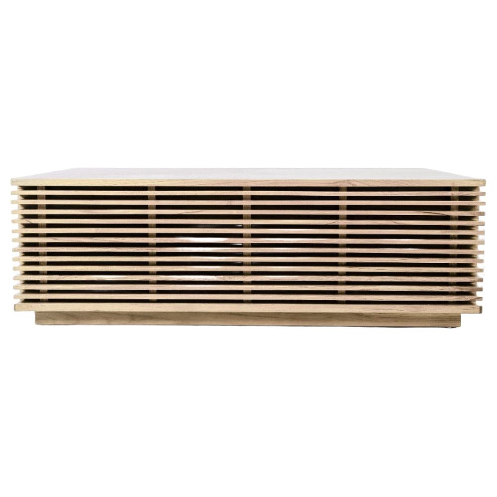 Jensen Slatted Teak Storage Bench-France & Son-FL1529IVORY-BenchesIvory-48"-6-France and Son