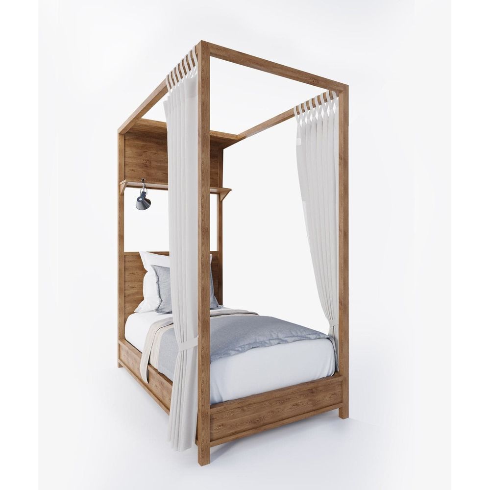 Martindale Canopy Bed-France & Son-FL1942-BedsTwin-4-France and Son